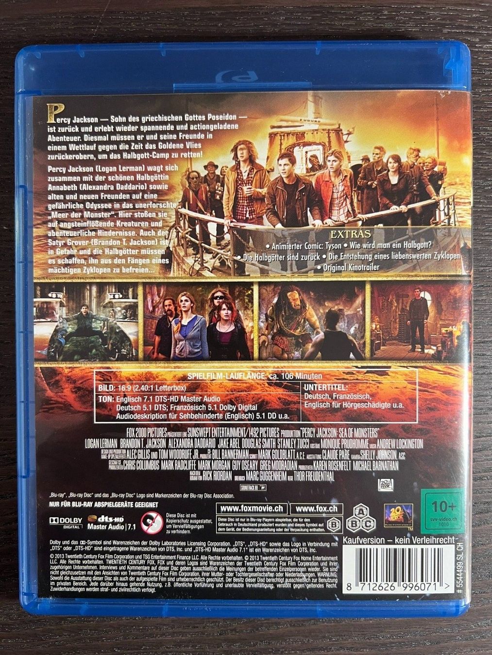Tutti i DVDs: Percy Jackson - Im Bann des Zyklopen – Usato da Zürich venduto da Blu-ray_ZH 1