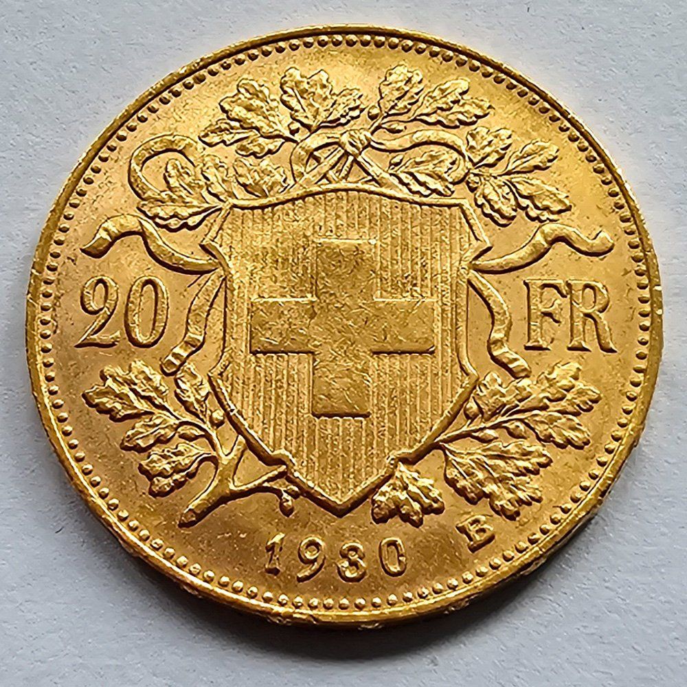 Tutti le monete: Goldvreneli, 20 Fr., 1930B, vorzüglich – Usato da Chur venduto da truetemper