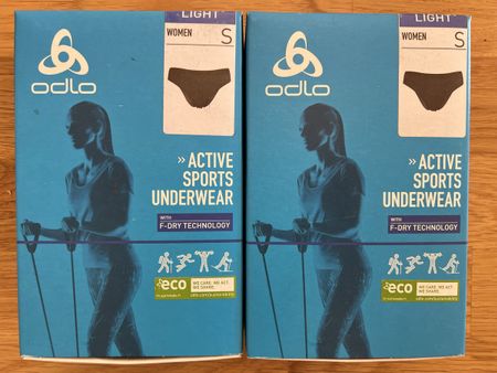2x Odlo Active Sports F-dry Unterhose Damen, Grösse S, Neu