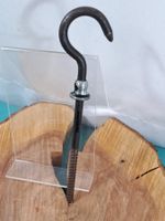1 antike Decken Haken Schraube, 21.5cm, Eisen (LOT2551#NSH6)