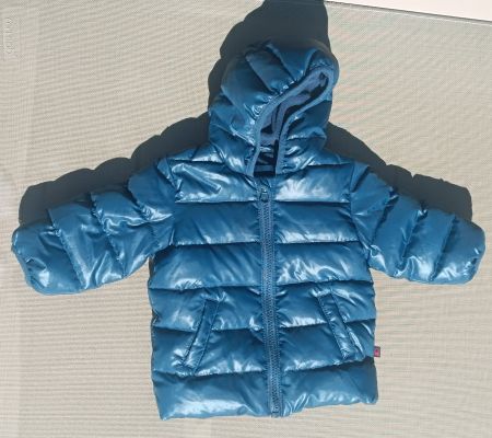 Daunenjacke doudoune Benetton baby 6-9 mois dunkelblau