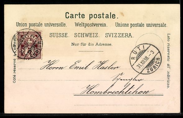 Cartes postales: Litho Rüti, Strasse am Dorfplatz, Total – D'occasion à Berlin par bartko-reher 1