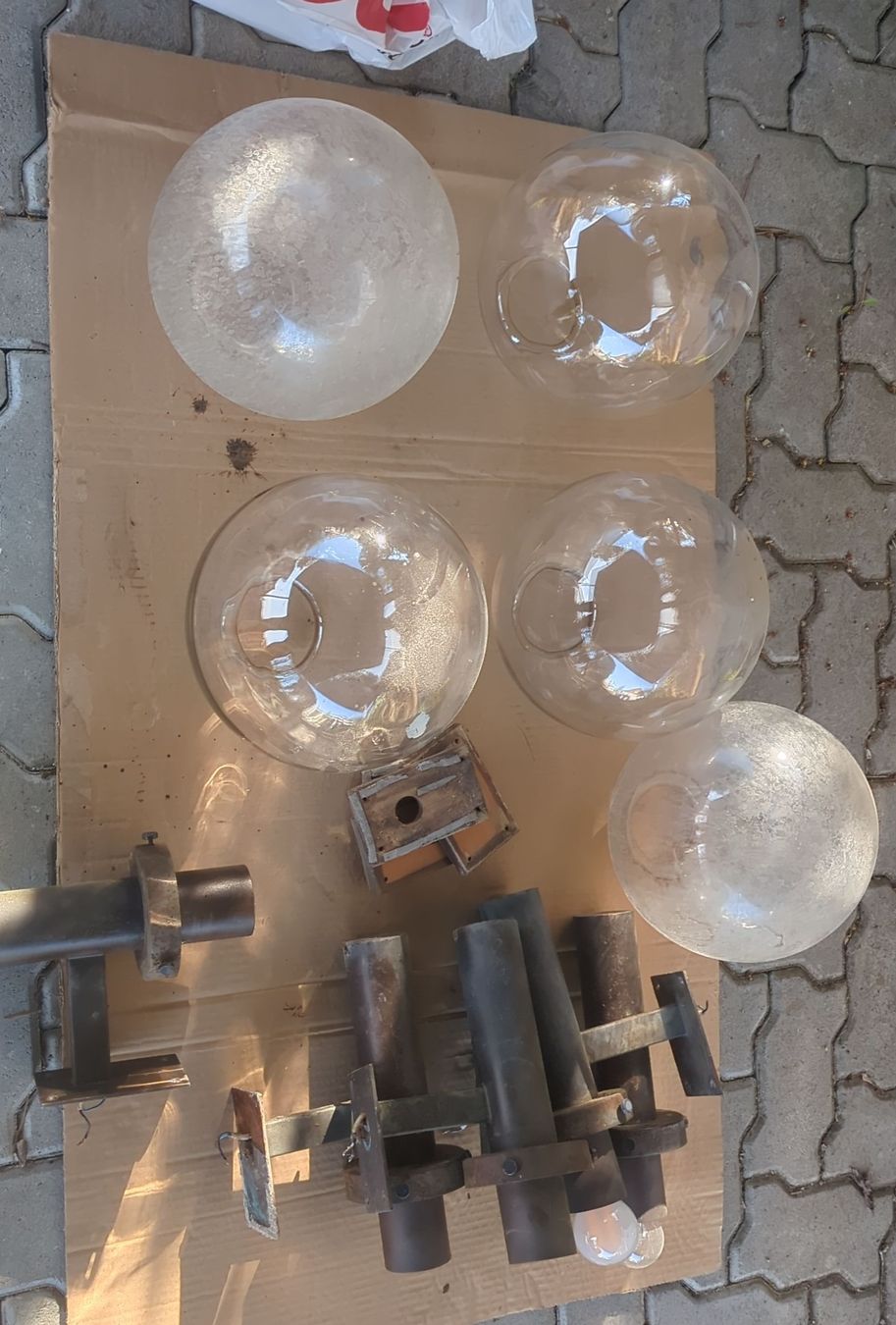 Lampade: 5x Glas Kugel Lampen Aussenbeleuchtung – Usato da Russikon venduto da Mister1942