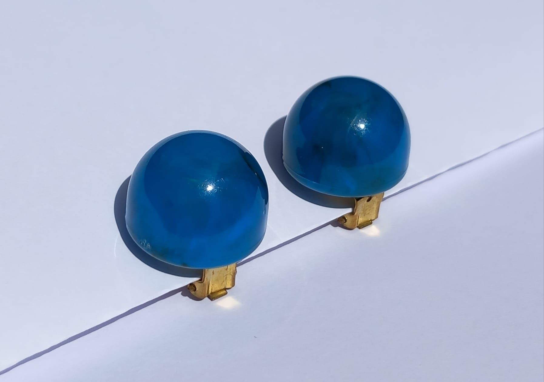 Orecchini pendenti & Orecchini a lobo: Vintage Kunststoff Ohrclips – Usato da Winterthur venduto da Jopf1 3