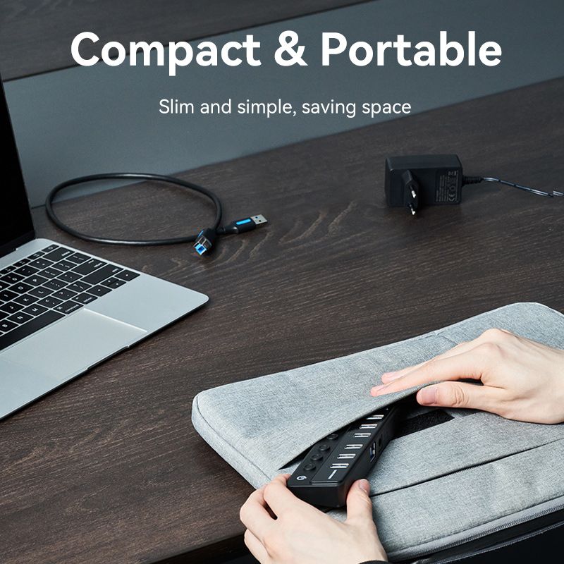 Hub & Switch: 8 in 1 USB 3.0 Port hub – Nuovo e nell'imballaggio originale da Dietlikon venduto da Salesmax 9