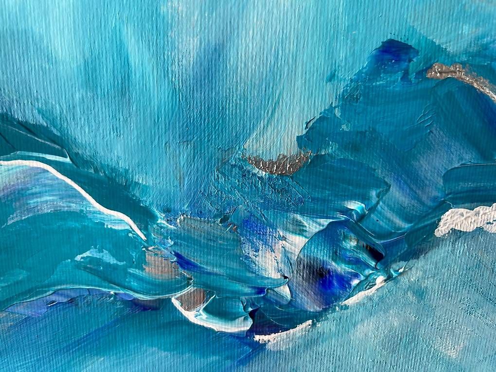 Dipinti: Acrylbild 20x60cm türkis – Nuovo e nell'imballaggio originale da Urdorf venduto da manuela4 2