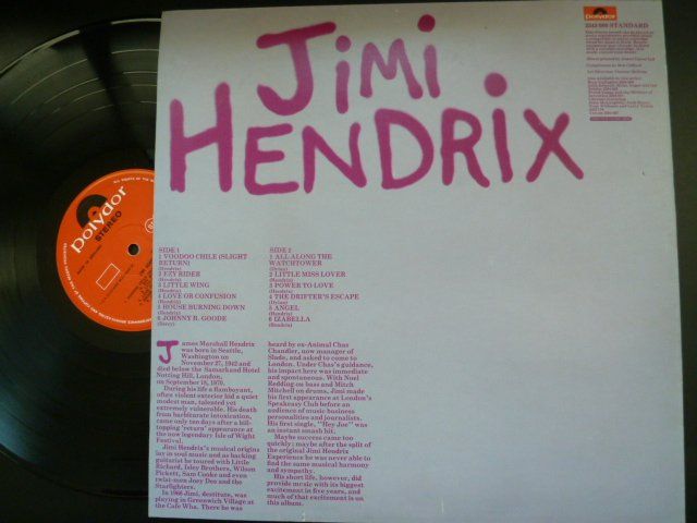 Dischi in vinile: Jimi Hendrix - same  (VG++) – Usato da Au ZH venduto da sikoku 1