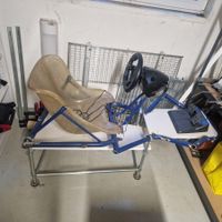 PS 2 Kart Chassis Logitec Lenkrad und Pedale 50 Games