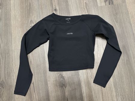 AMARI Langarmshirt schwarz Gr. XS