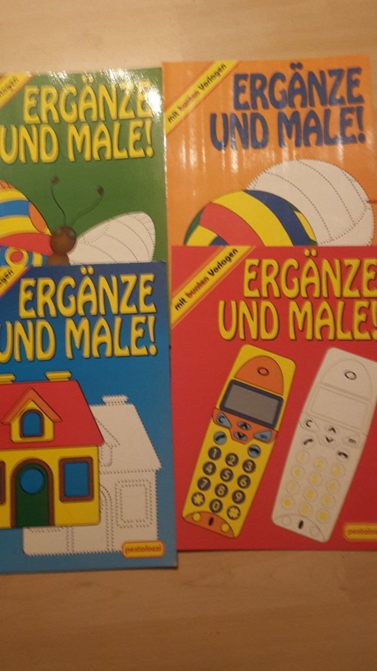 Bücher: 4 Būcher Ergänze und malen – Neu (gemäss Beschreibung) aus Schwarzenburg von Flamingo07
