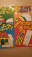 4 Būcher Ergänze und malen