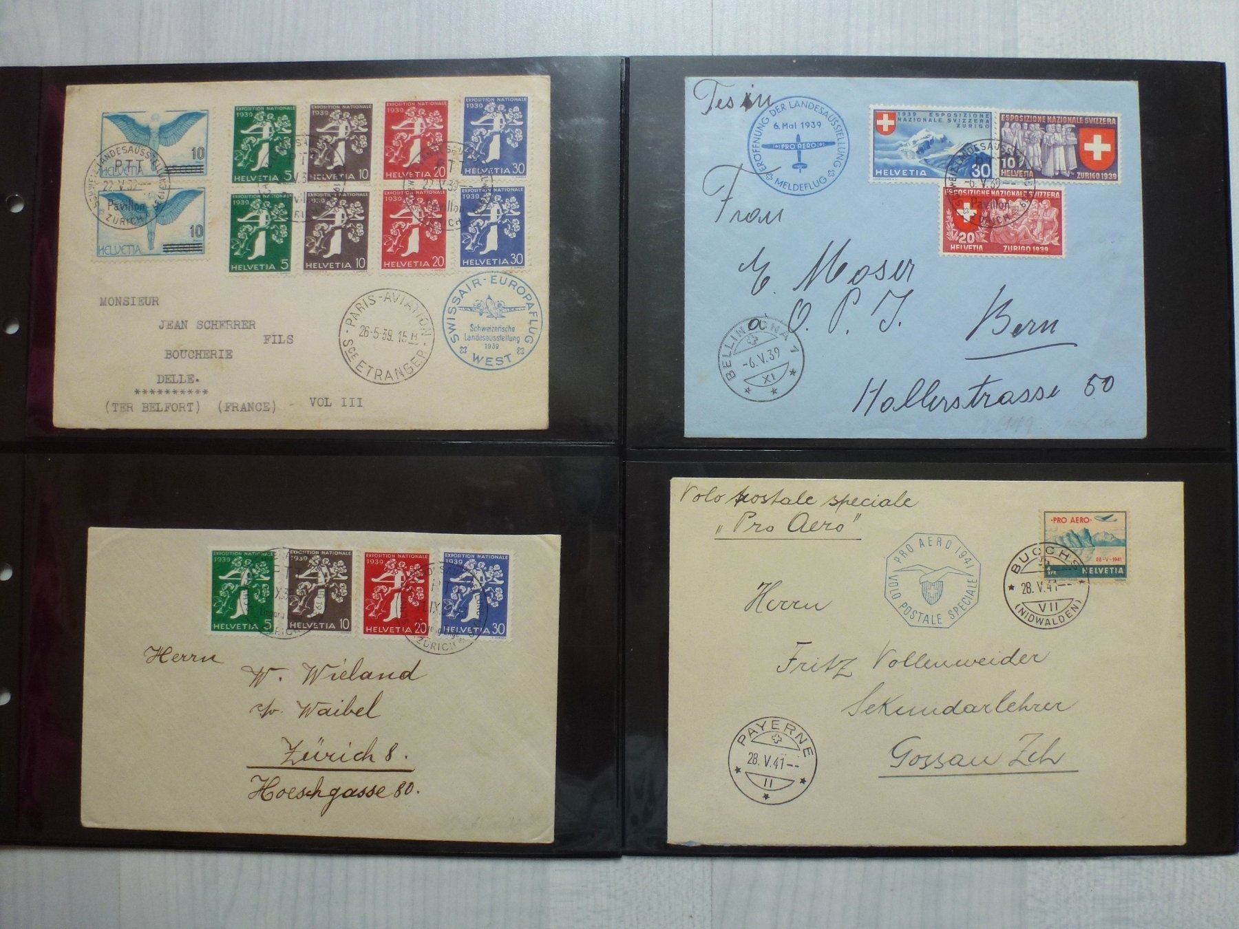 Tutti i francobolli: Lot ++ Interessante Schweizer Flugbeleg-Sammlung ab 1925 – Usato da Walkringen venduto da Casablanca777 3