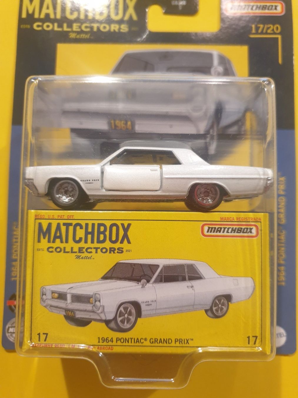 Matchbox Modellini d'auto: Matchbox 1964 PONTIAC GRAND PRIX – Nuovo e nell'imballaggio originale da Oftringen venduto da Rotor 1