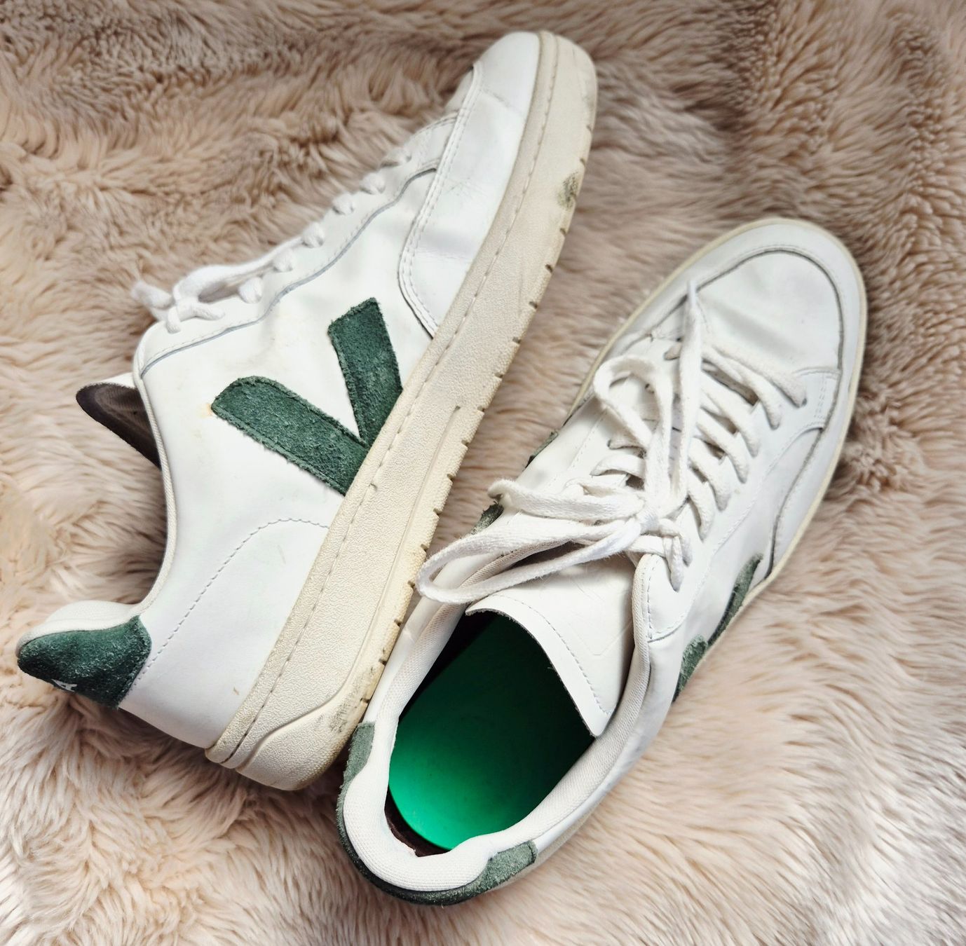 Veja Herrenschuhe: VEJA 45 SNEAKER SCHUHE LEDER TIP TOP HALBSCHUH WEISS BASIC – Gebraucht aus Elsau von the-colorful-side 1