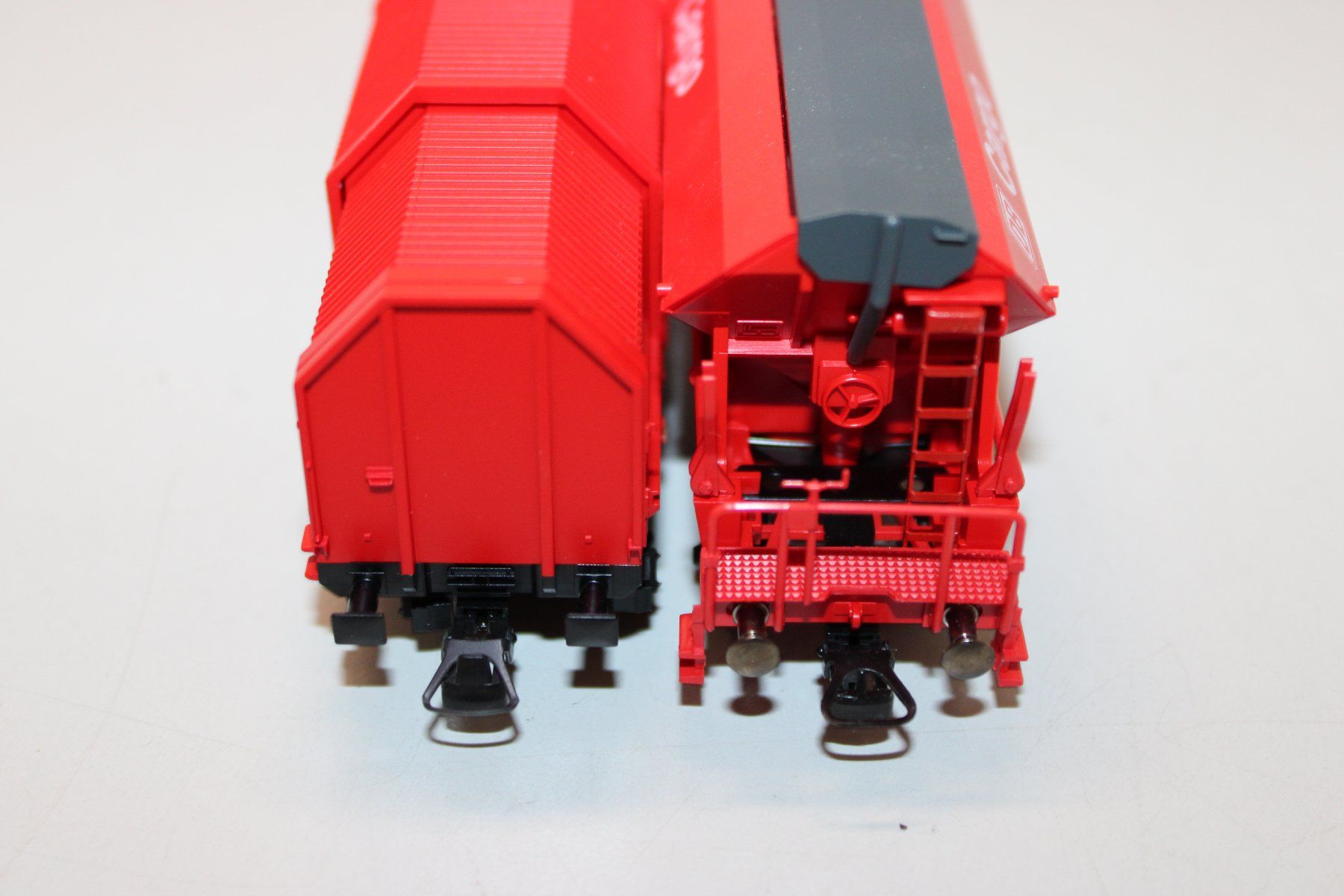 Fleischmann Modellini di ferrovie: Fleischmann 5515+5386 Deutsche Bahn AG DBCargo Güterwagen DC – Usato da Basel venduto da mhmarken 3