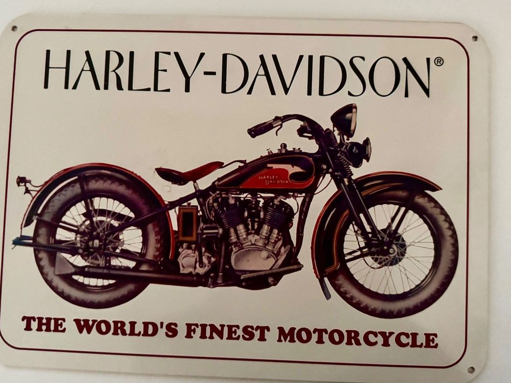 seltenes HARLEY DAVIDSON Blech - Werbeschild - ein must have 1