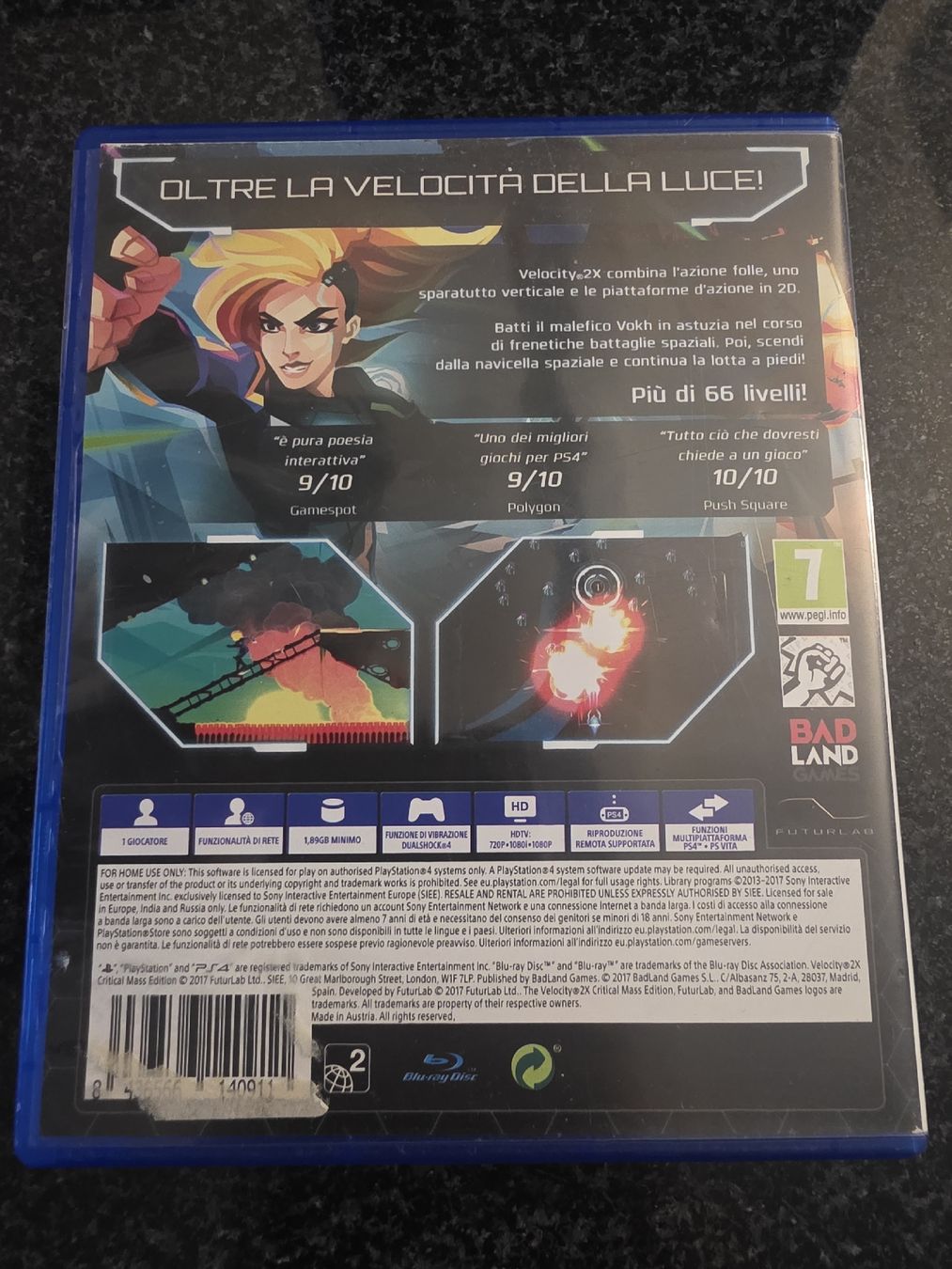 Jeux: Velocity 2X Critical Mass Edition PS4 – D'occasion à Chavornay par Crash37 1