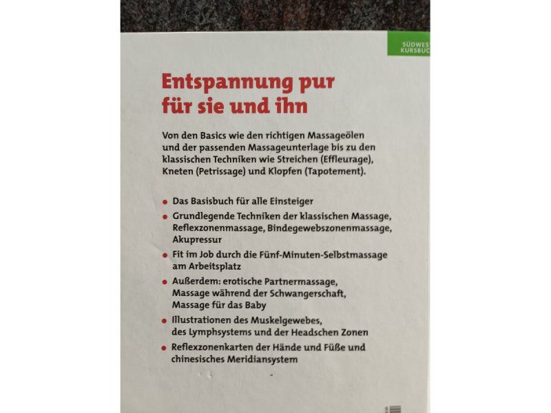 Libri: Massagetechnik – Usato da Bätterkinden venduto da Elefantenzoo 1