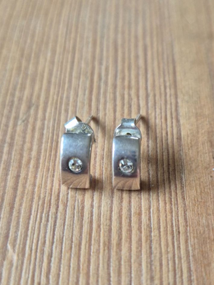 Boucles d'oreille: Ohrstecker Silber mit Zirkonia, 925 – D'occasion à Mollis par Kekie