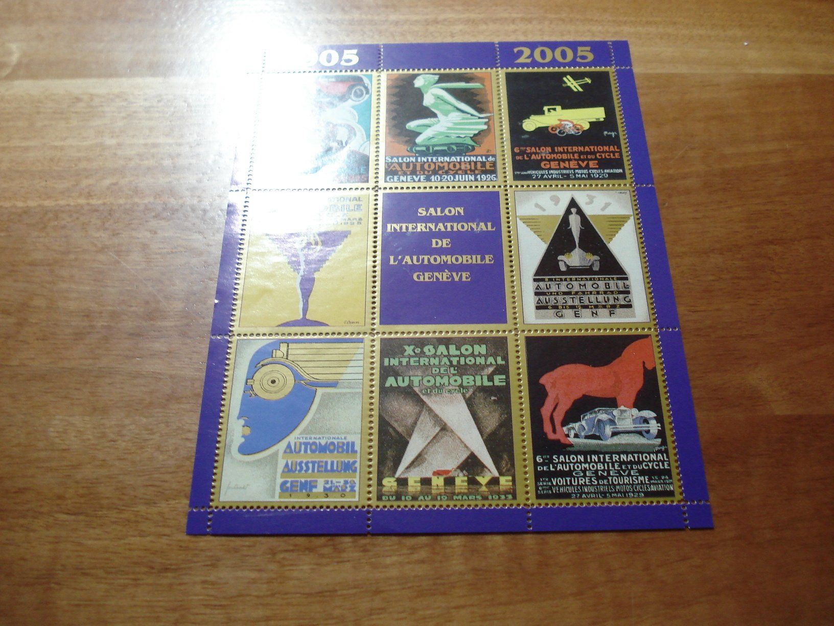 Alle Briefmarken: Bogen Vignetten Autosalon Genf, 2005, ** – Gebraucht aus Niederwil AG von morostahu