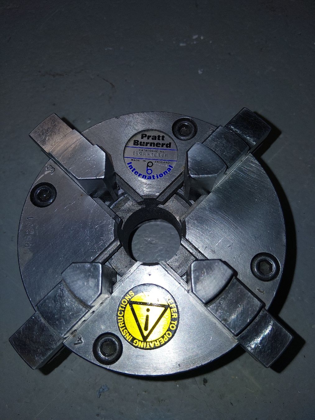 Schaublin Altro per industria metallurgica: Mandrin 100mm w20 4 mors Pratt Burnered – Usato da Champoz venduto da yokely