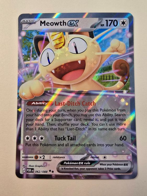 🔥 Pokémon Meowth ex - POR EN 62 - Boosterfrisch - HIT🔥 (Gebraucht) in ...