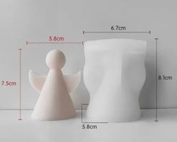 Giessform Silikonform Kerzenform Engel modern