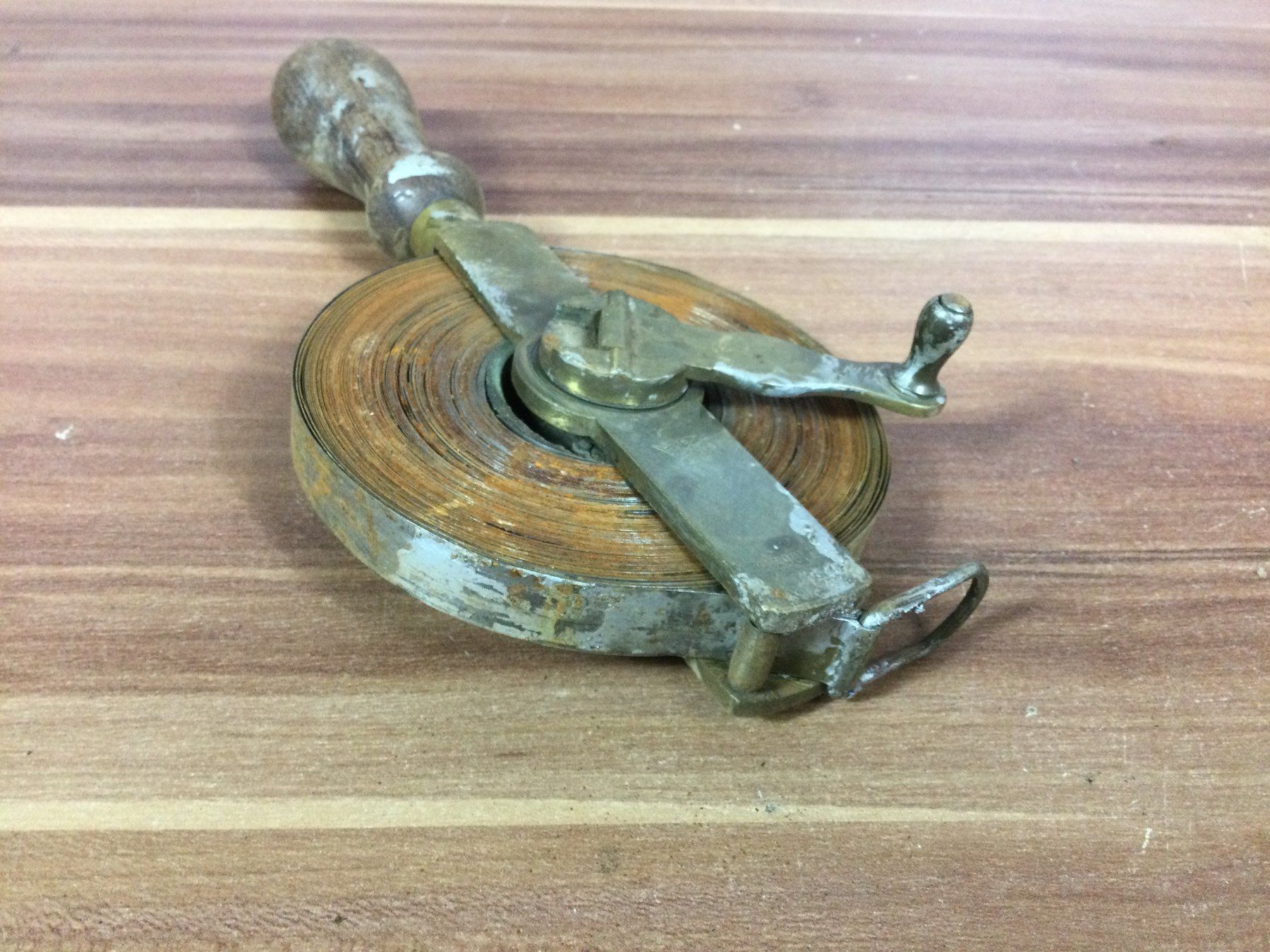 Outils anciens: Antikes rostiges Messing - Eisen Massband – D'occasion à Wangen SZ par kuriosum12 5