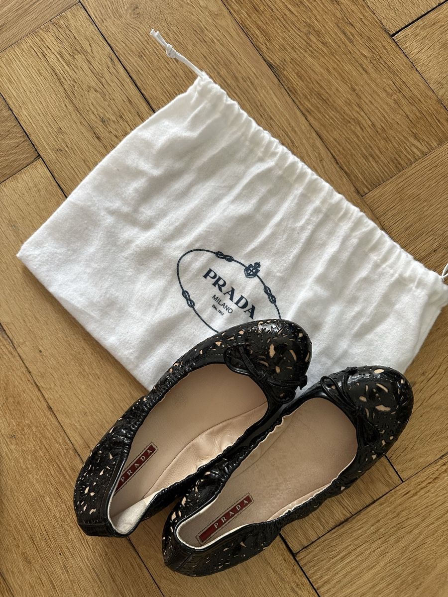 Prada Scarpe da donna: Prada ballerinas 37.5 leather – Usato da Zürich venduto da Gogomargo