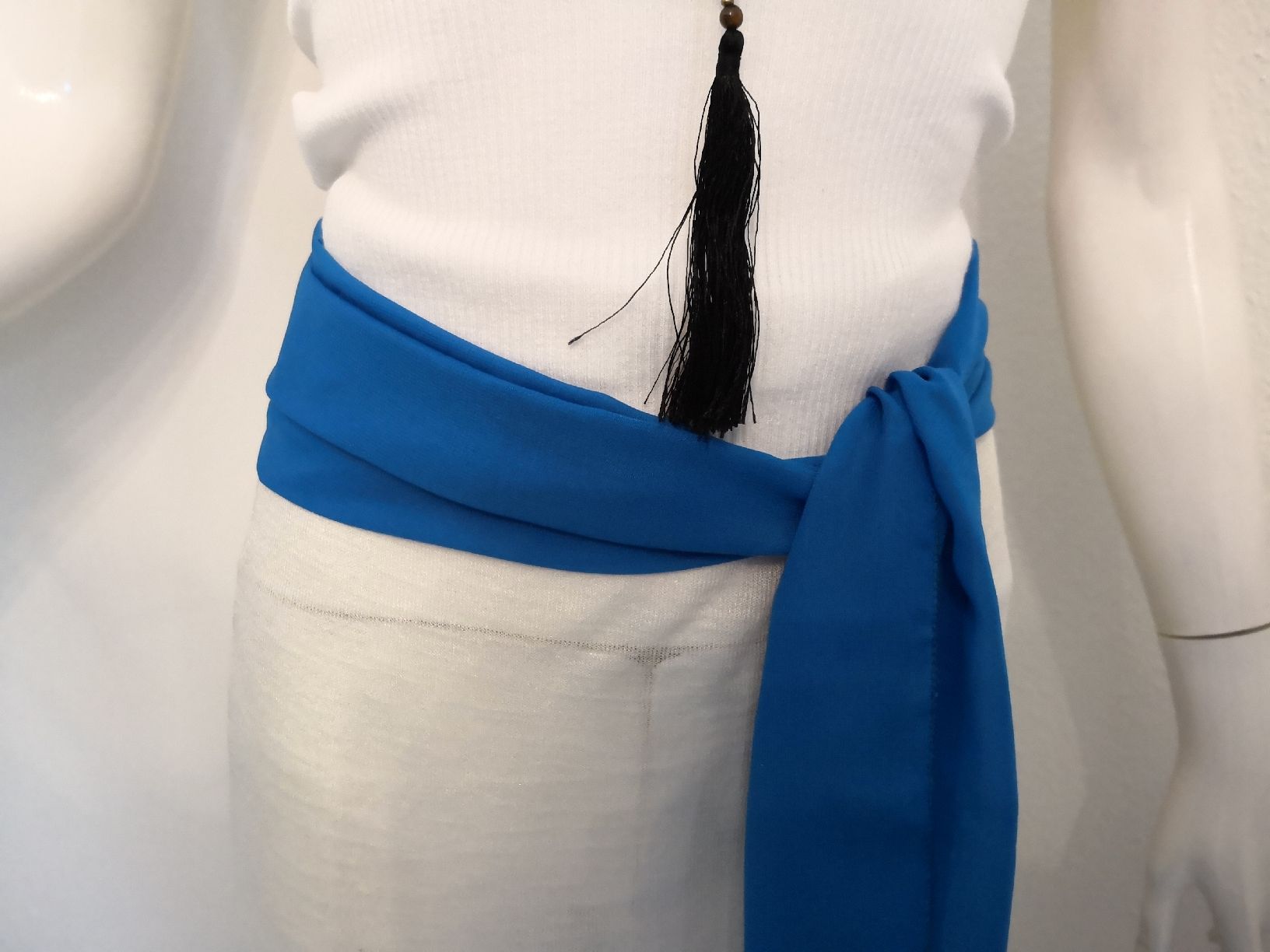 Gürtel: 🤩BOHO-CHIC CHIFFON-GüRTEL BLAU NEU – Neu (gemäss Beschreibung) aus Olten von Naja-Twins-Twins 9
