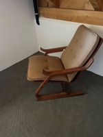 Sessel braun Holzgestell guter Zustand