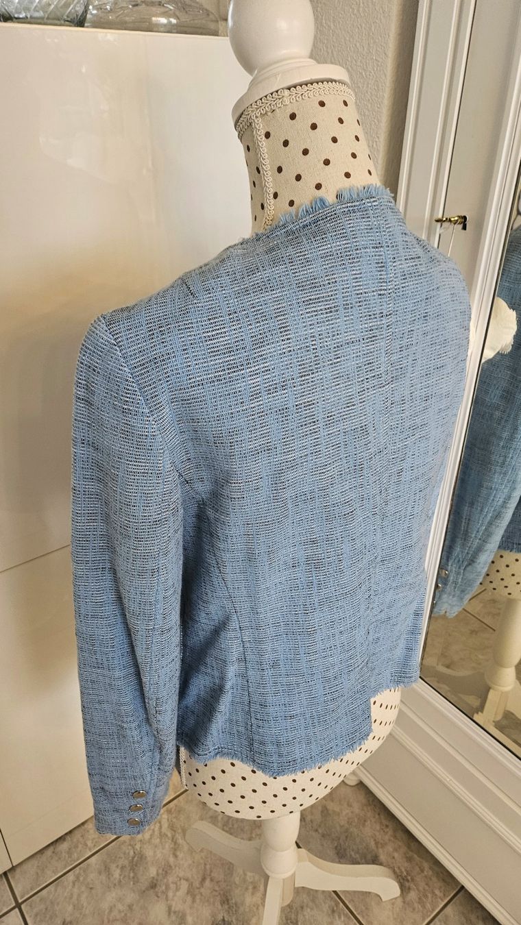 Giacche: Blazer Jacke Gr. 40, helles Jeansblau Blau Marc Aurel – Usato da Gossau ZH venduto da Goes05 4