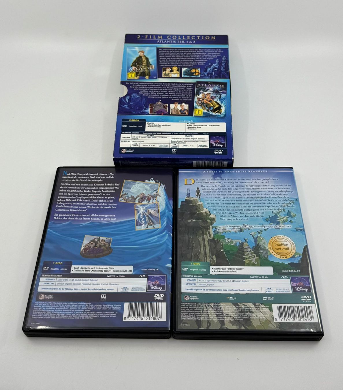 Tutti i DVDs: Disney Atlantis 2-Film Collection – Usato da Herisau venduto da Seyashop1 2