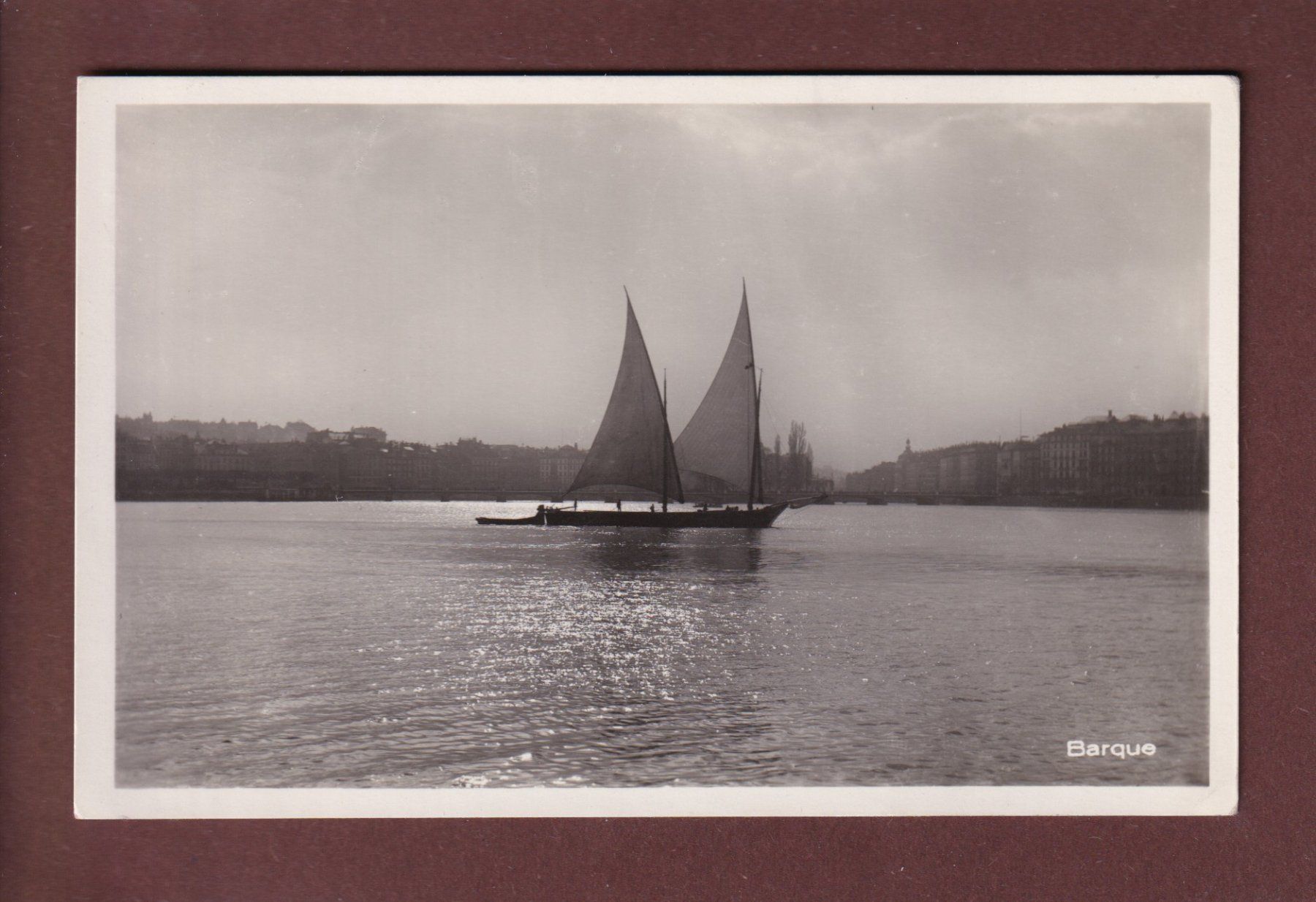 Cartoline postali: BARQUE du Léman - 1933 – Usato da Pully venduto da nicecards