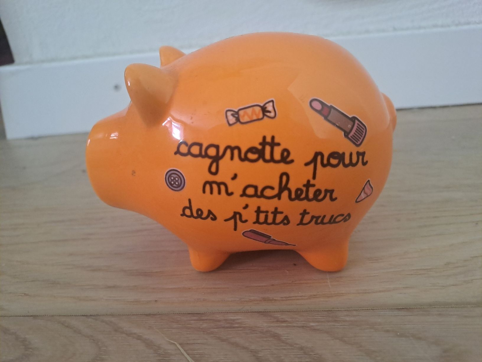 Tirelires: Tirelire cochon orange décorée – D'occasion à Aigle par chl_29wp 2