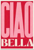 Affiche Poster Art Mid-Century CIAO BELLA Itale Italia