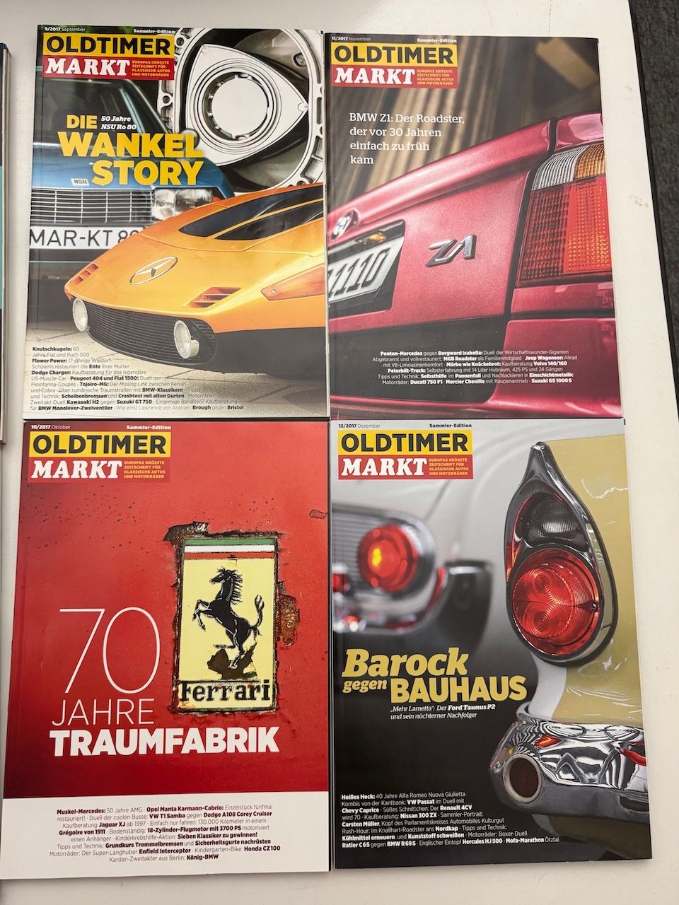 Riviste & Magazine: Oldtimer Markt, ganzer Jahrgang 2017 – Usato da Rütihof venduto da Bashful 3