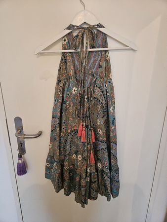100% Seidenkleid im Paisley-Muster