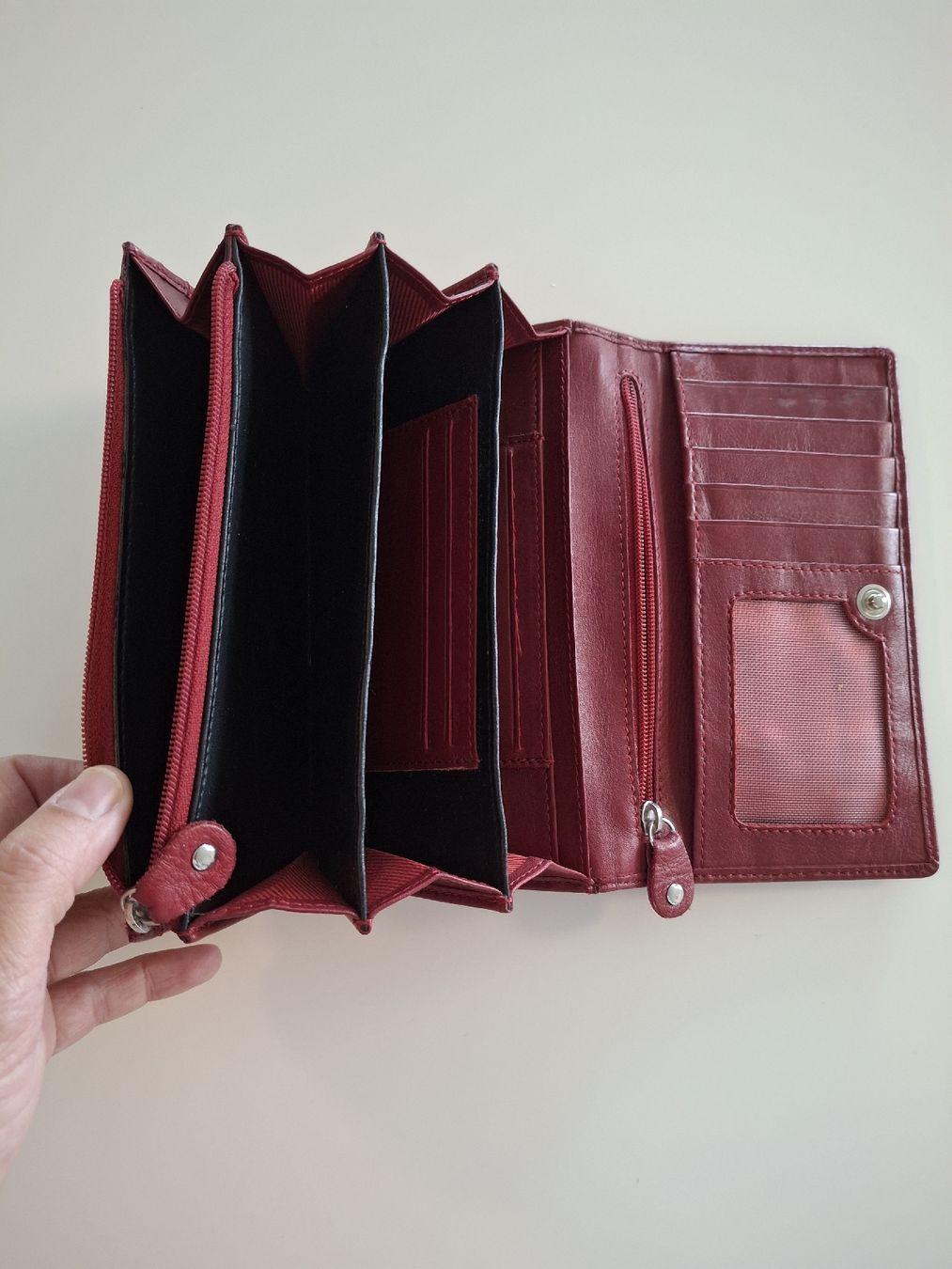 Portamonete: Portefeuille rouge en cuir – Usato da Payerne venduto da sme_86ht 2