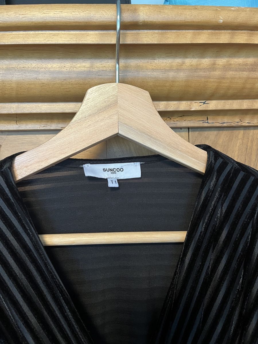 Kleider: Suncoo Kleid Gr. S schwarz Samt – Gebraucht aus Rotkreuz von zisii 6