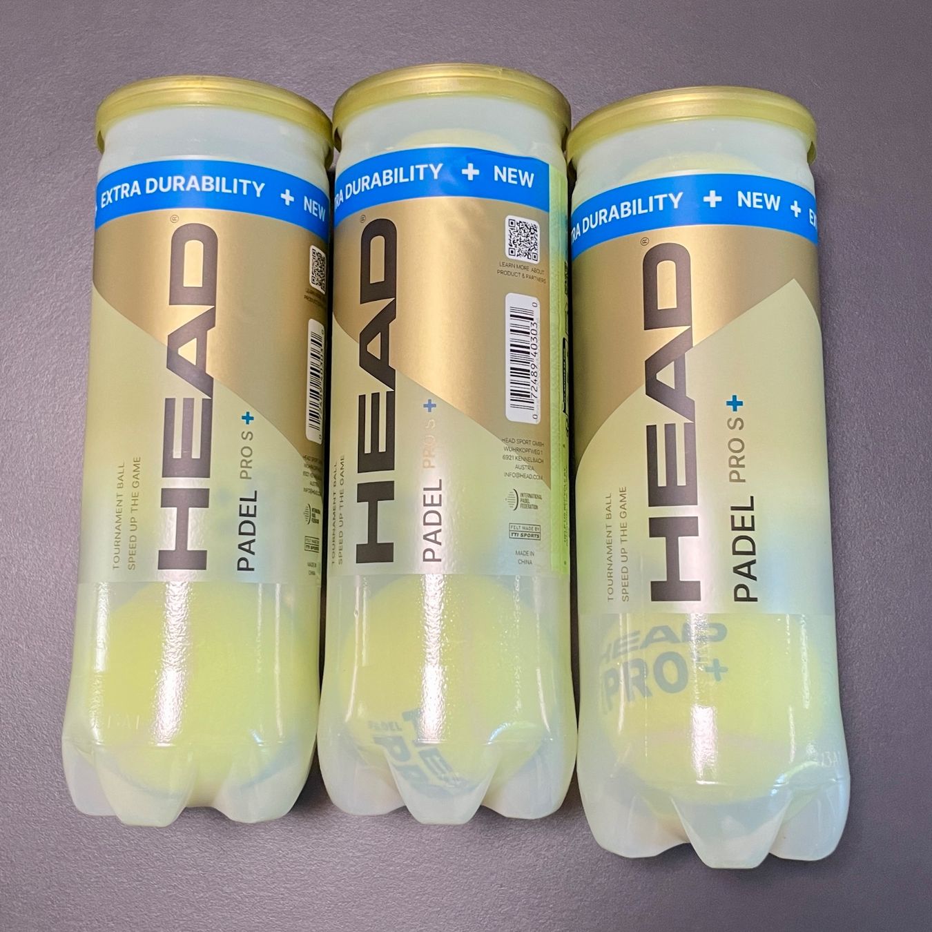 Head Palloni: 3 Dosen HEAD PRO S+ mit je 3 Padelbällen – Nuovo e nell'imballaggio originale da Aarburg venduto da jimmy1978