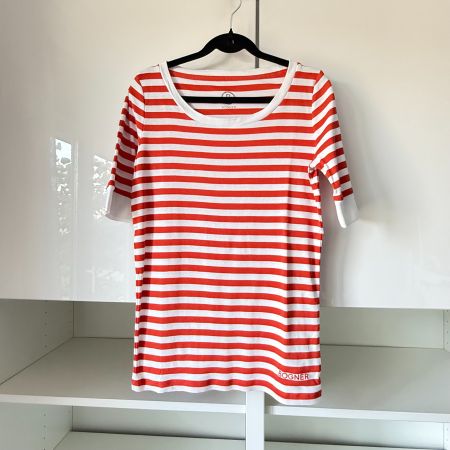 Bogner: Streifenshirt, Rot/Weiss, Gr. 36