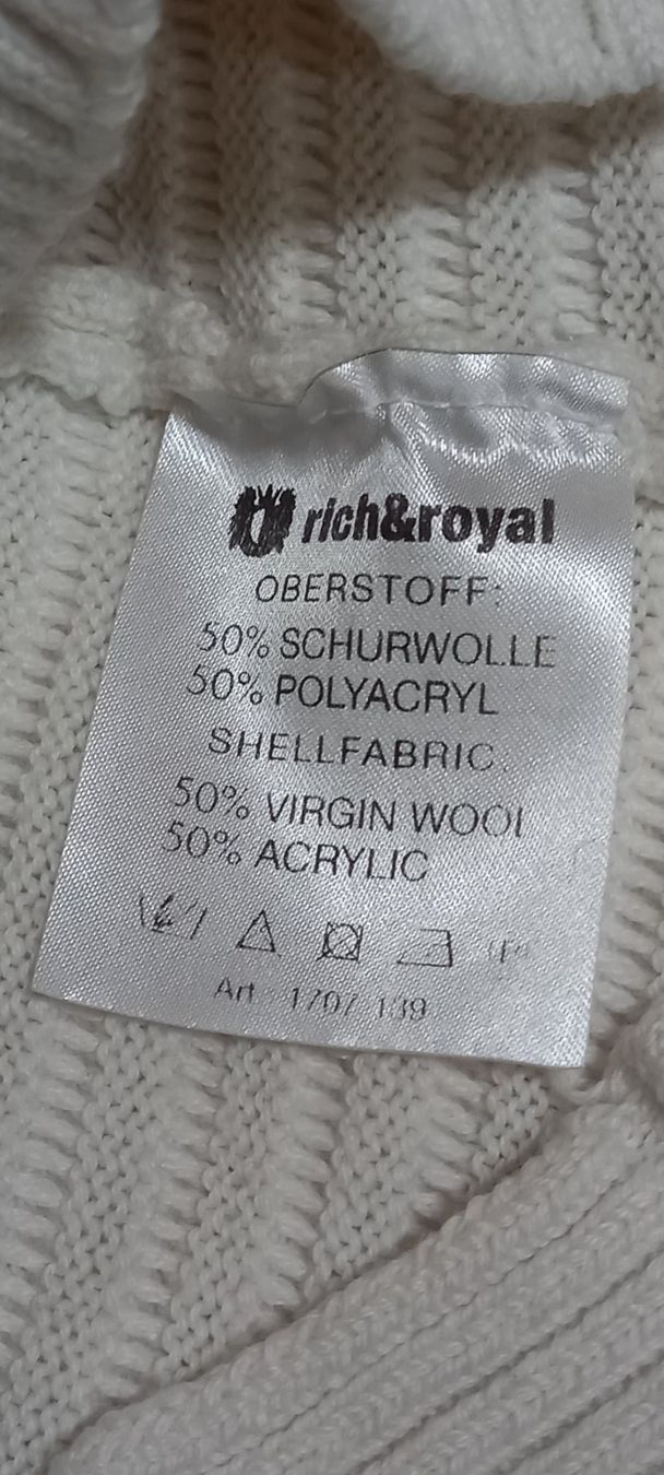 Rich & Royal Pullover & Sweatshirts: Rich und Royal Strickpullover( Medium) in Weiss – Neu (gemäss Beschreibung) aus regensdorf von nacobra 7