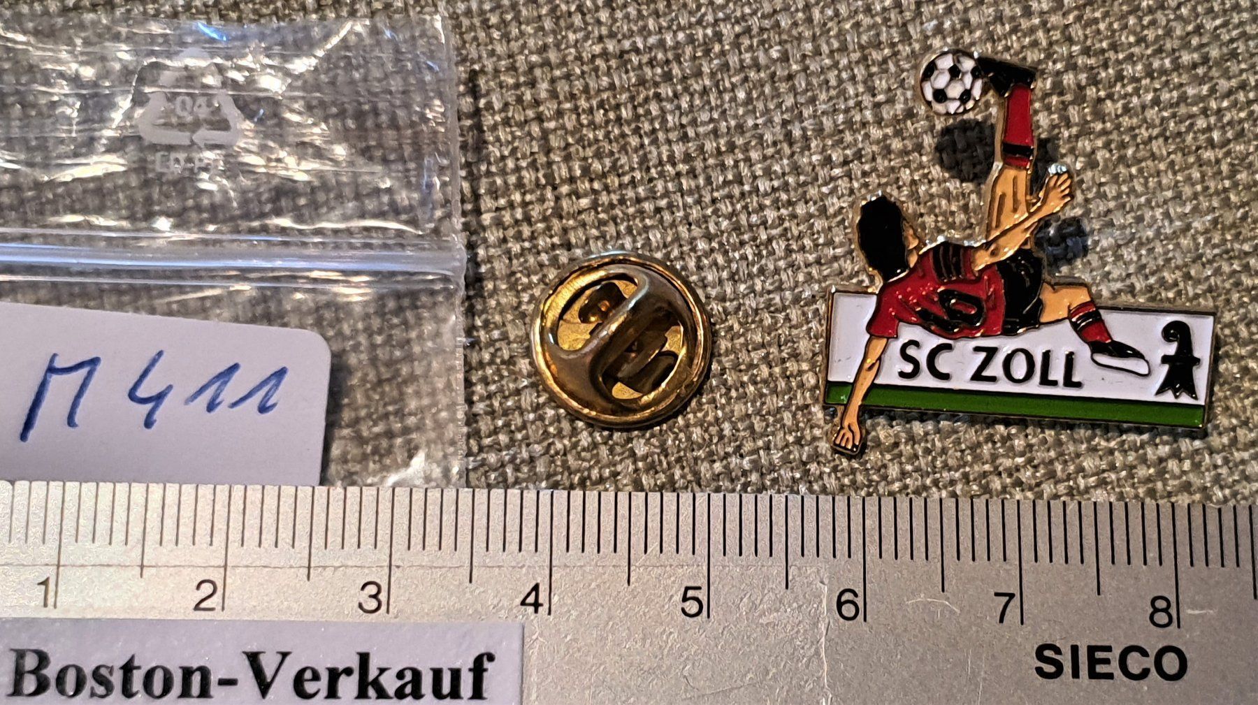 Plaketten & Abzeichen: M411 - Pin Schweiz Basel SC Zoll – Gebraucht aus Reinach BL von Boston-Verkauf 1