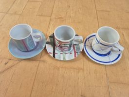 3 Pfister Tassen mit Untertassen top Zustand