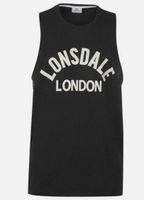 LONSDALE TANK TOP HERREN MUSKELSHIRT SCHWARZ NEU +ETIKETT XL