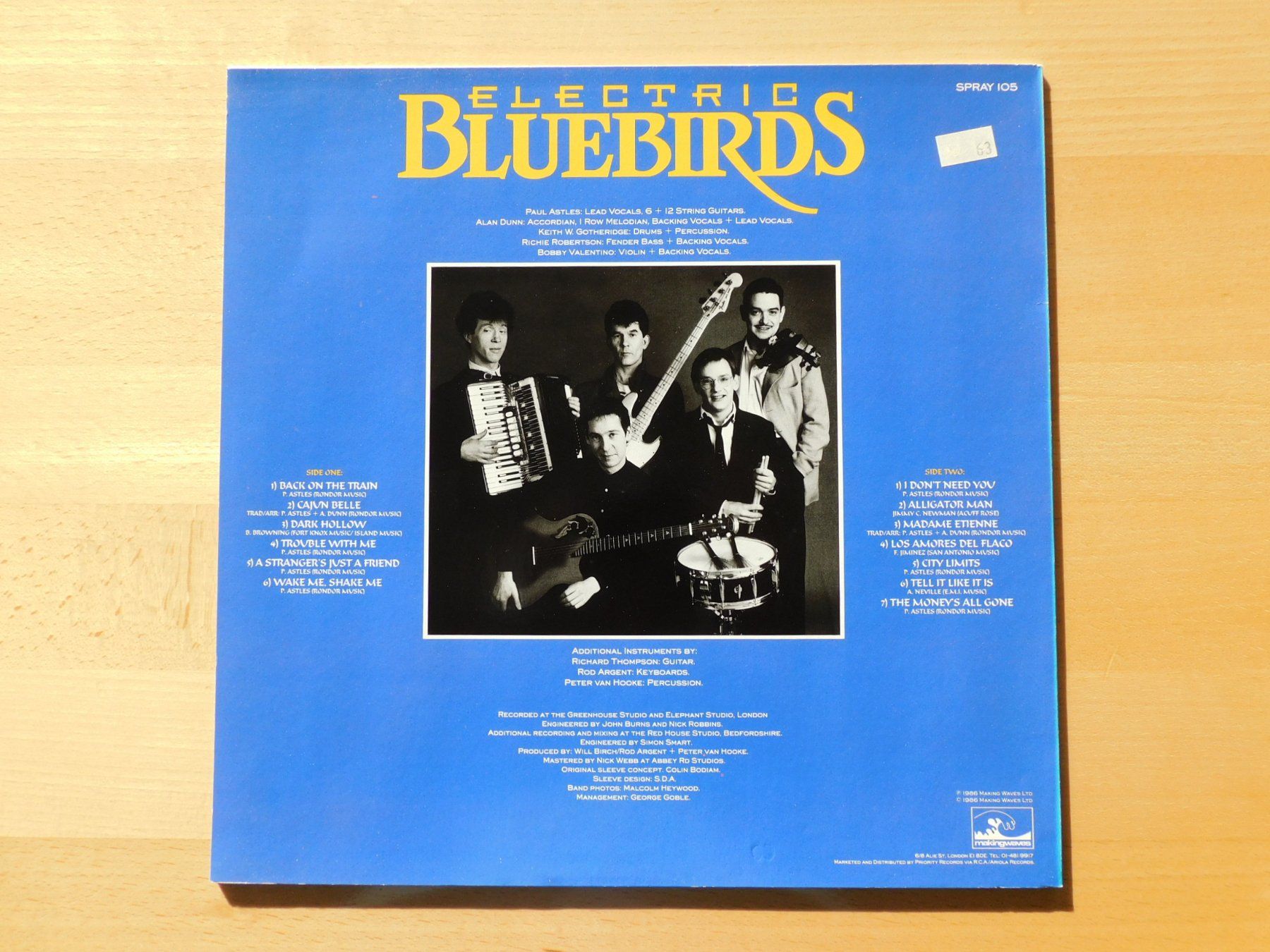 Dischi in vinile: Electric Bluebirds - same – Usato da Emmenbrücke venduto da Dickens 1