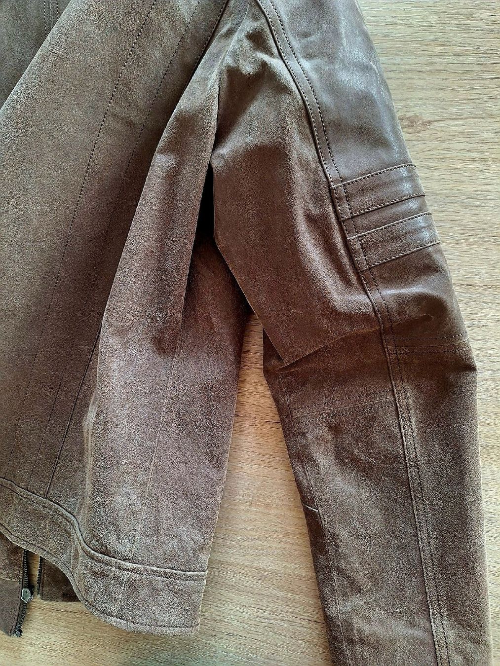 Giacche: Blouson en cuir beige – Usato da Aven venduto da menthe17 3