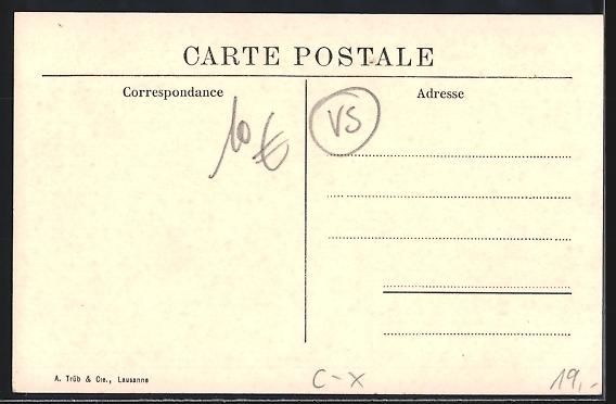 Ansichtskarten: Lens, 1er août 1912, Arrivée de a para – Gebraucht aus Berlin von bartko-reher 1
