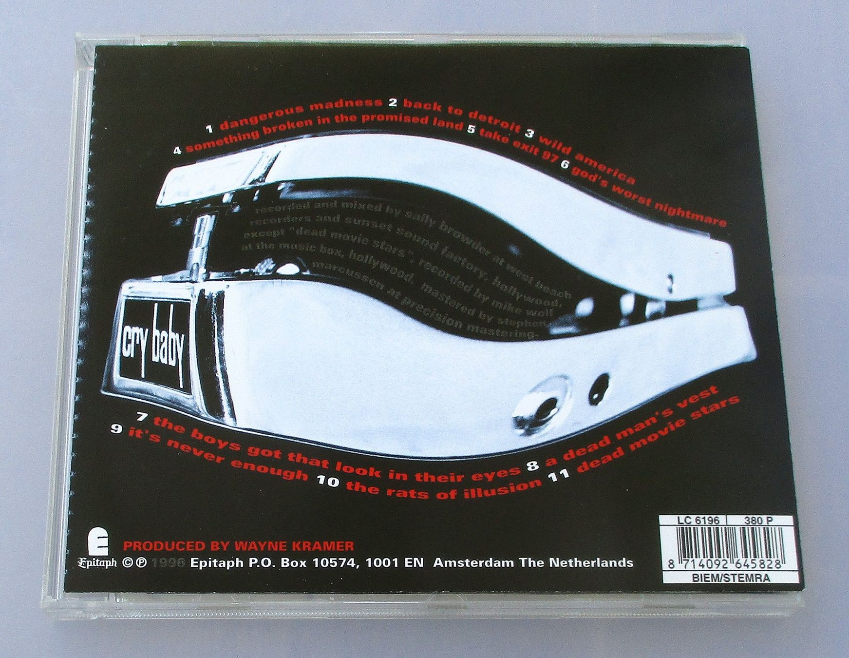 CDs: WAYNE KRAMER (MC5) - Dangerous Madness – D'occasion à Wattwil par Muriel11 1